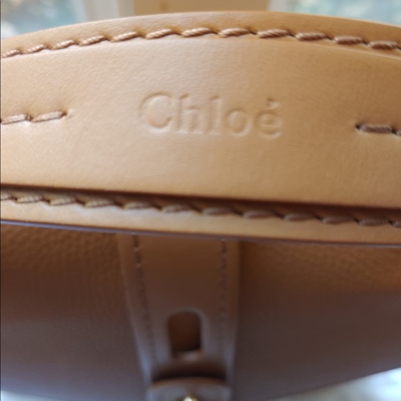 Chloe Medium Day pebbled leather autumnal brown bag with gold hardware 🔑 NWT - Picture 10 of 16